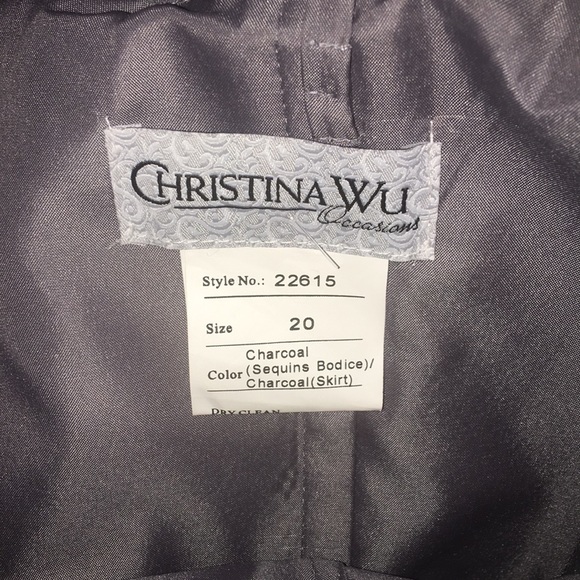 Gray Bridesmaid Dress - Picture 5 of 7